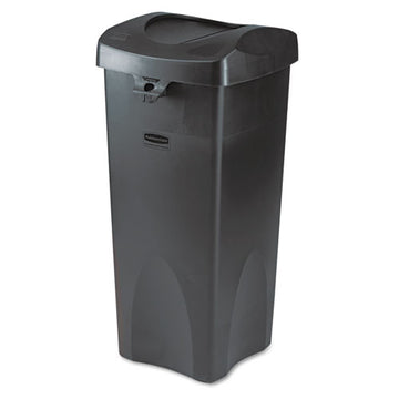 Rubbermaid® Commercial Swing Top Lid For Untouchable Recycling Center, 16" Square, Black freeshipping - TVN Wholesale